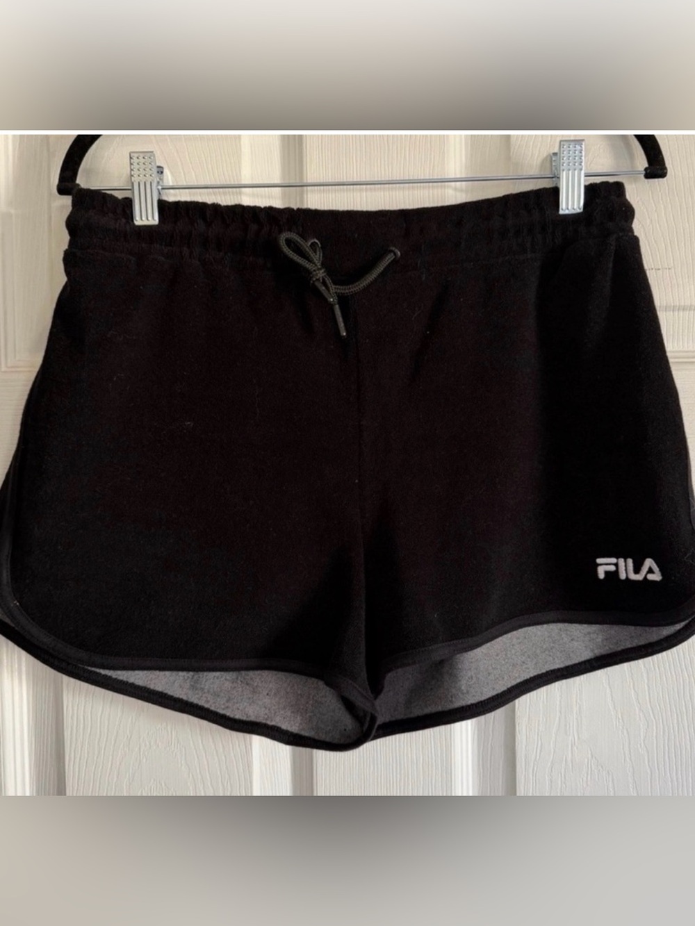 FILA Shorts Women's Black Velour M